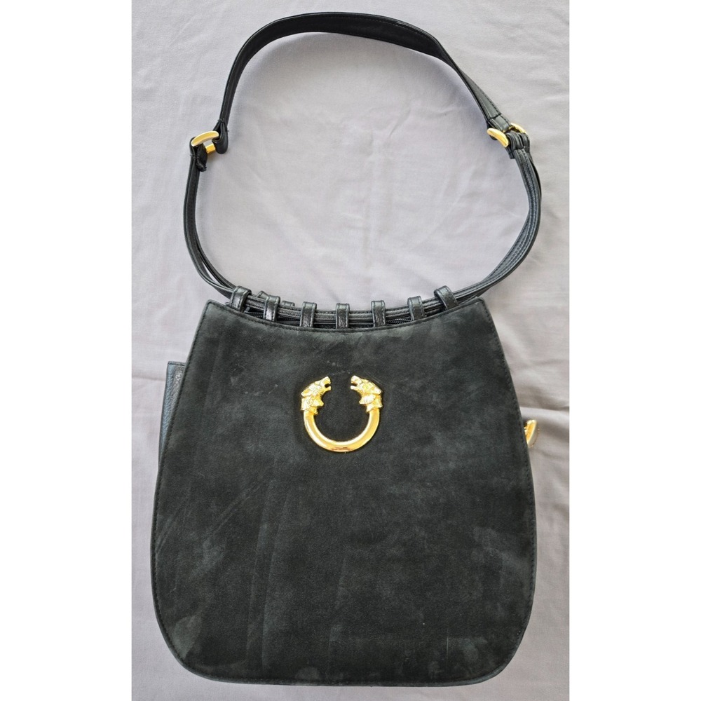 Vintage Italia Moda Black Structured Box Purse Quiet Luxury Old Money Retro Chic